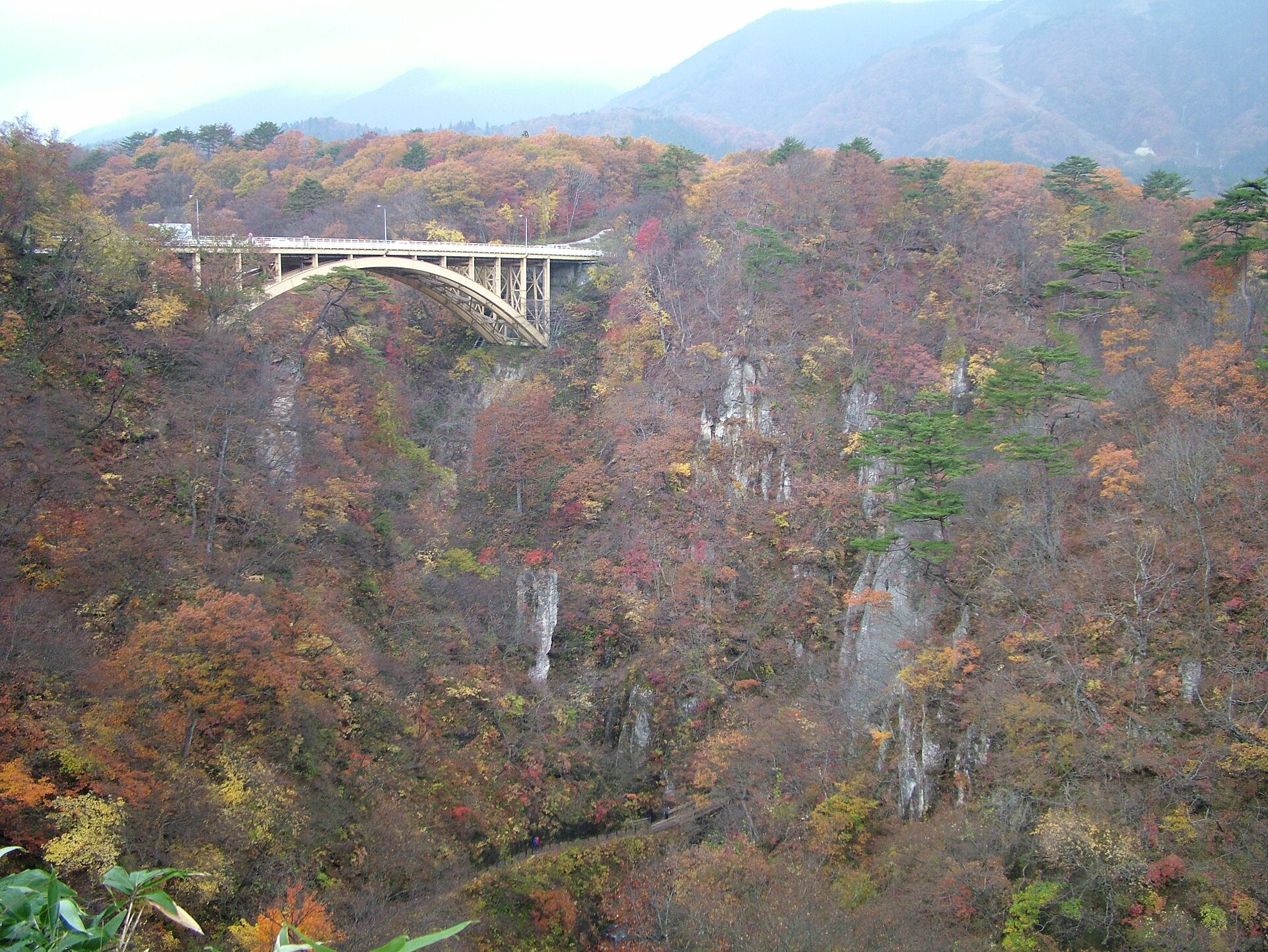 峡谷越しに見る大深沢橋
